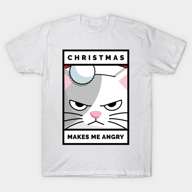 Angry Christmas T-Shirt by Rom1k